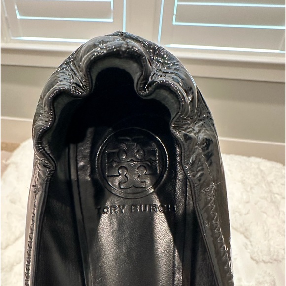 Tory Burch❤️ Flats Black Patent Leather-With Dust Bag - Picture 12 of 12